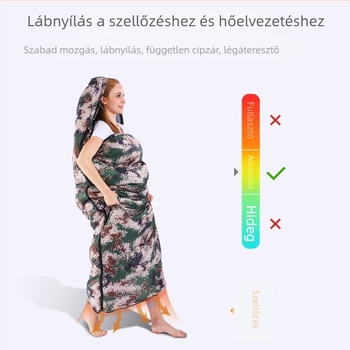 Hálózsák fehér kacsa pehelyel felnőtteknek – kültéri használat, őszi–téli szezon, bő méret