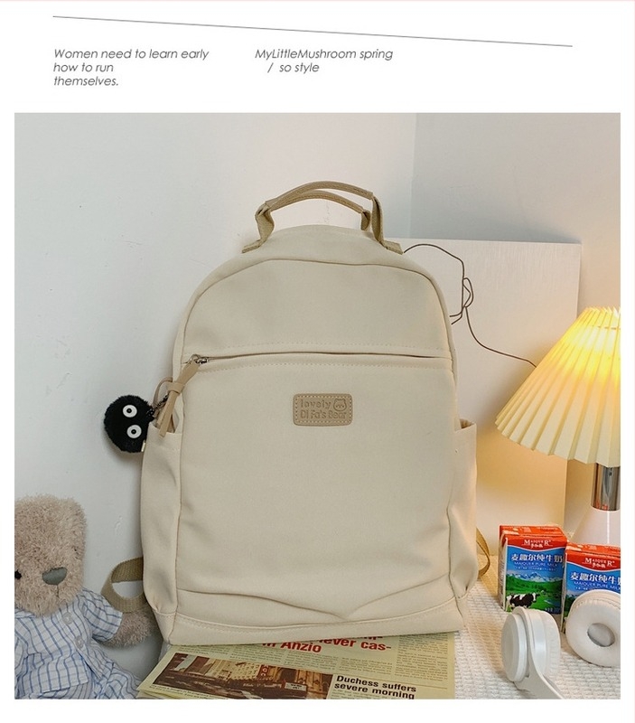 Nylon nagy kapacitású hátizsák diákok számára, bővítési funkcióval, uniszex, görbe vállpánt, nylon bélés