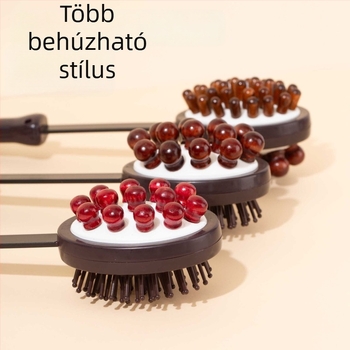 Kézi kétoldalas masszírozó kalapács egészség és fitnesz céljára; műanyag test, 210 g, családi stílusú kialakítás, testre szabható