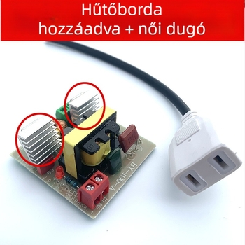 DC-AC Akkumulátor inverter 12V-ot 220V-ra, 120W, kapcsolóüzemű tápegység kültéri vészvilágításhoz