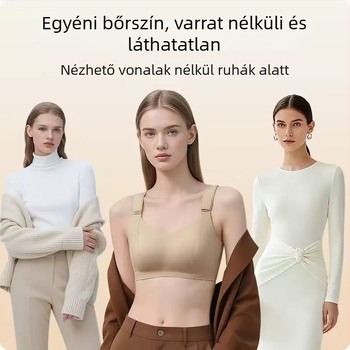 Teljes kosaras, seamless melltartó nagy mellhez – lift-up, nylon anyag, ultra vékony formázott kosár, hátul négy sor kapocs, fix dupla pánt