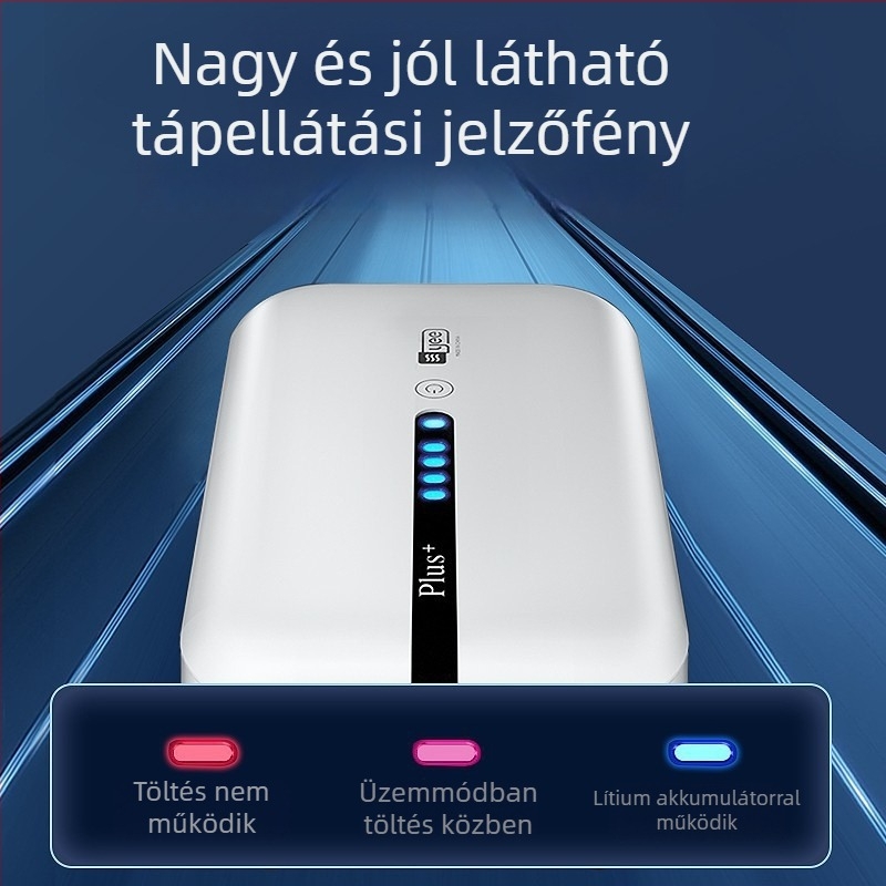 Akvaris oxigénszivattyú Li-ion akkumulátorral, újratölthető, csendes működés, beltéri és kültéri használatra, 0,5 kg