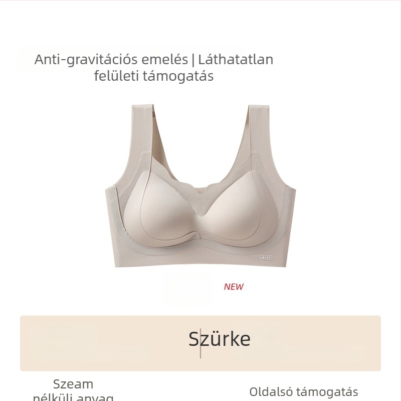 Push-Up melltartó, lélegző, teljes kosár, közepes formázott kosár, rögzített dupla pánt