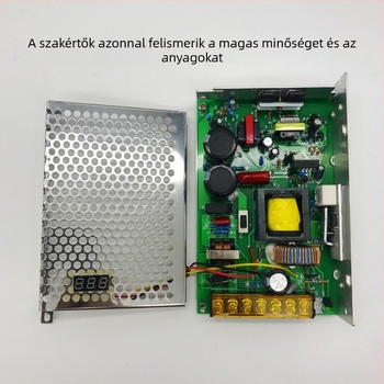 Digitális kijelzős DC tápegység PWM-szabályozással, kapcsoló típusú, kimenet 0-36V, 150W-ig, 0-6A, bemenet 110/220V, hatékonyság 85%, kimeneti zaj <100 mV