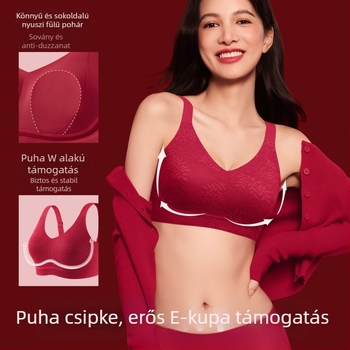 Nylon anyagú női melltartó, 3/4 kosár, középmagas formázott kosár, rögzített dupla pánt, hátul négy sor kapocs, gyűjtésre és karcsúsításra
