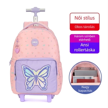 Tuo Sen iskolai hátizsák gerincvédővel, 20–35L, poliészter, 16 hüvelykes laptophoz, légpárnás vállpántok, fiatalos campus stílus