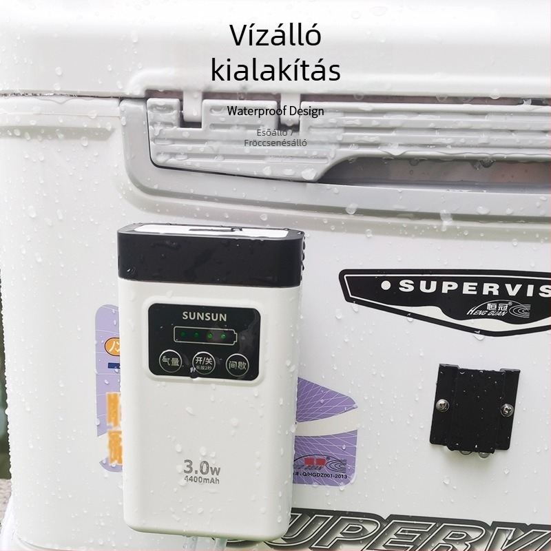CP Series kettős használatú levegőpumpa akváriumhoz és kültéri horgászathoz, nagy kapacitású, szabályozható levegőáram