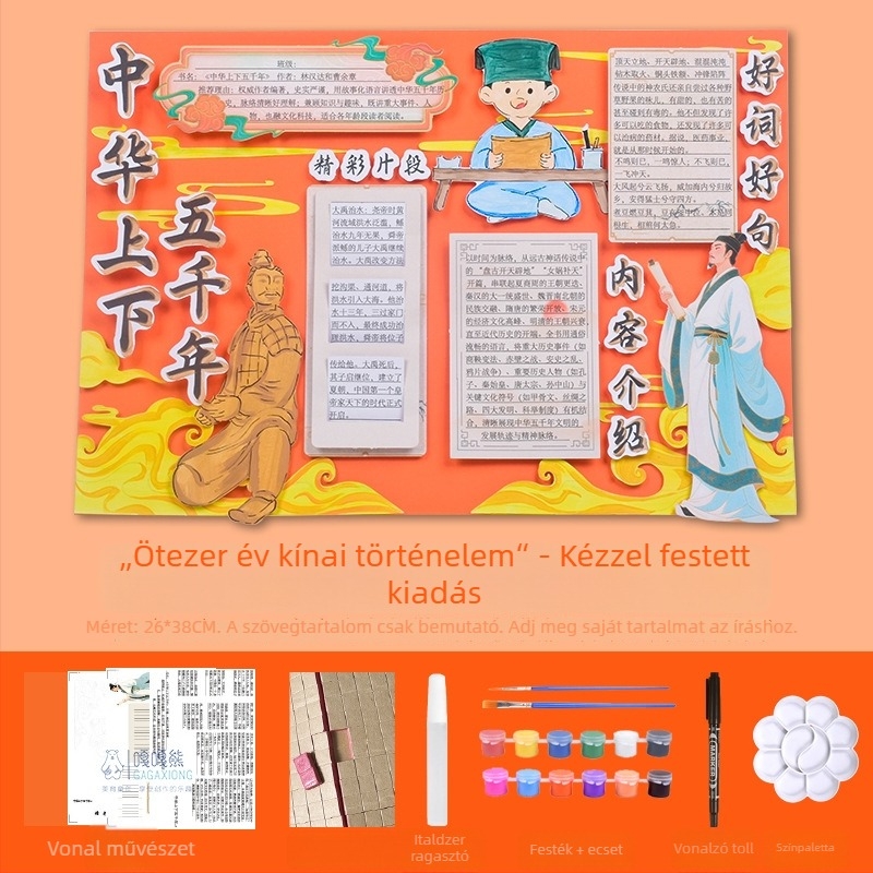 Jó könyvajánló kártya - félkész művészeti rajz sablon, kézzel készített, négy híres oktató illusztrált könyv