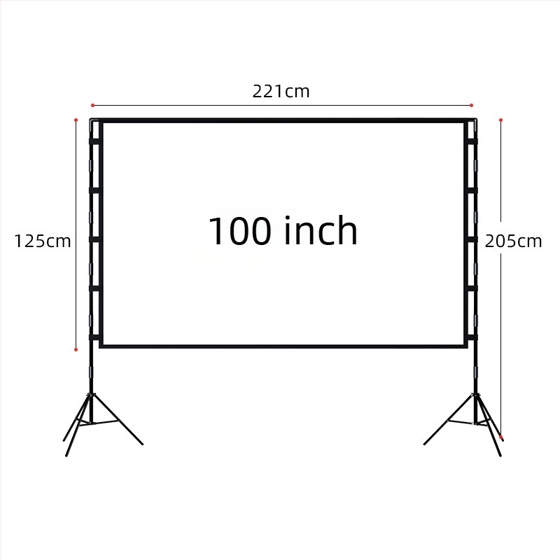 VEIDADZ kültéri vetítővászon, Anti-Glare, 16:9, padlón álló, levehető, hordozható