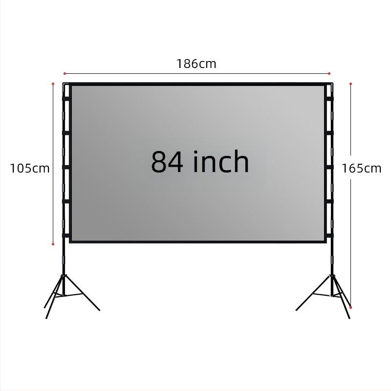 VEIDADZ kültéri vetítővászon, Anti-Glare, 16:9, padlón álló, levehető, hordozható