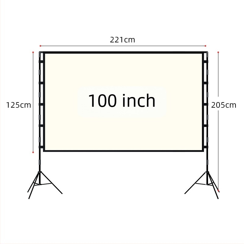 VEIDADZ kültéri vetítővászon, Anti-Glare, 16:9, padlón álló, levehető, hordozható