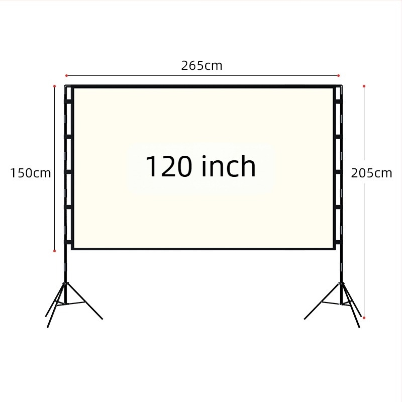 VEIDADZ kültéri vetítővászon, Anti-Glare, 16:9, padlón álló, levehető, hordozható
