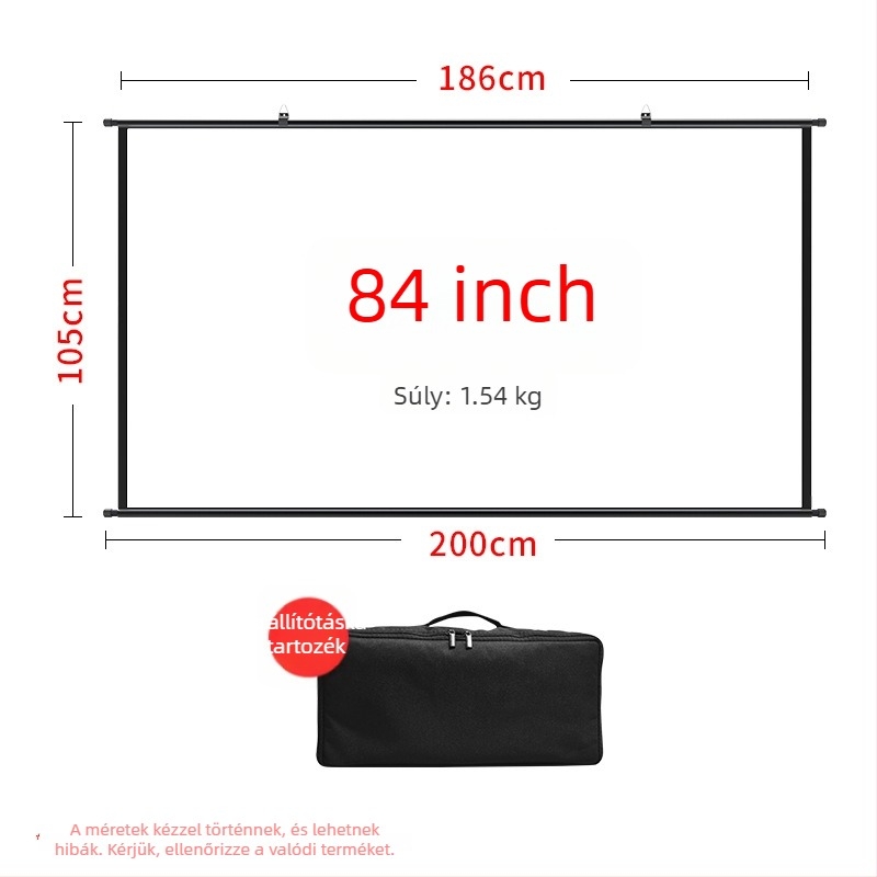 VEIDADZ kültéri vetítővászon, Anti-Glare, 16:9, padlón álló, levehető, hordozható