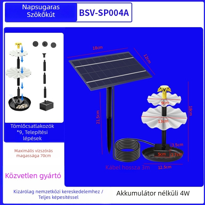 Best way napelemes közvetlen hajtású madárfürdő szökőkút