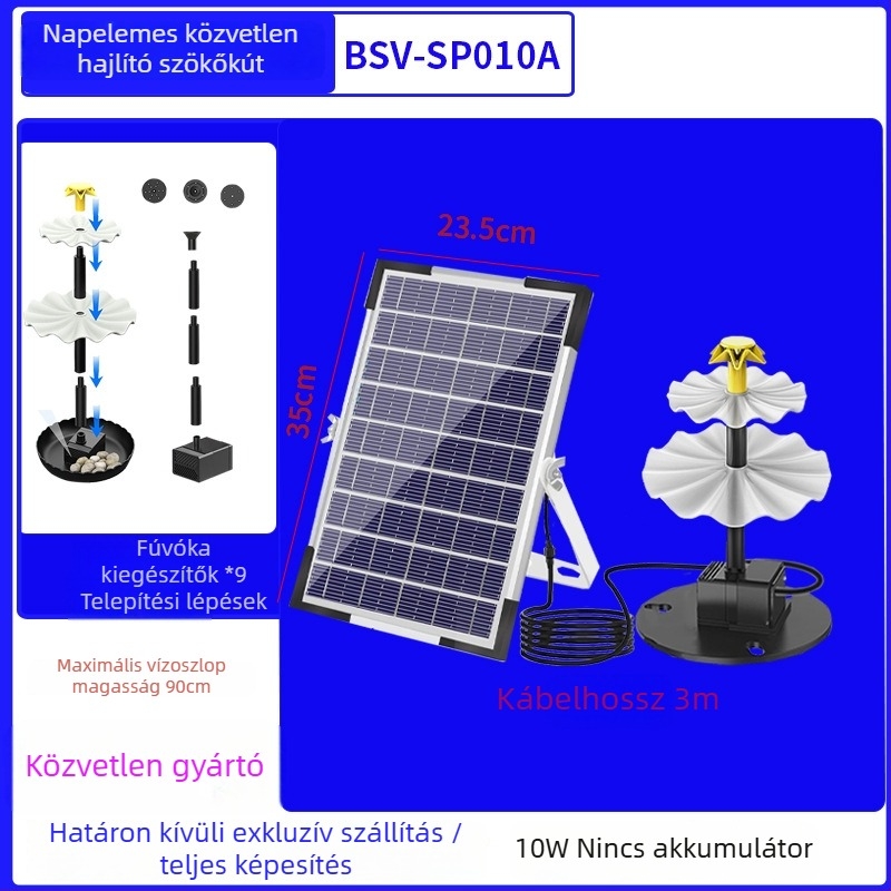 Best way napelemes közvetlen hajtású madárfürdő szökőkút