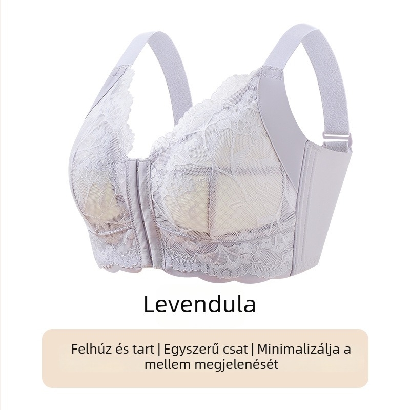 Push-Up melltartó elöl hook-zárással, állítható, ultra vékony, teljes kosár