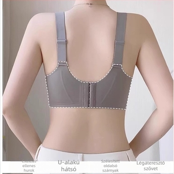 Sima varrás nélküli emelő melltartó, lágy tartással, nylon anyagú külső, spandex bélés, közepes formázott kosár latex kosár, fix dupla vállpántok, hátul négy sor kapocs