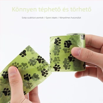 Bei Mu Ge vastagított, tekercses kutyapisziszsák, PE anyag