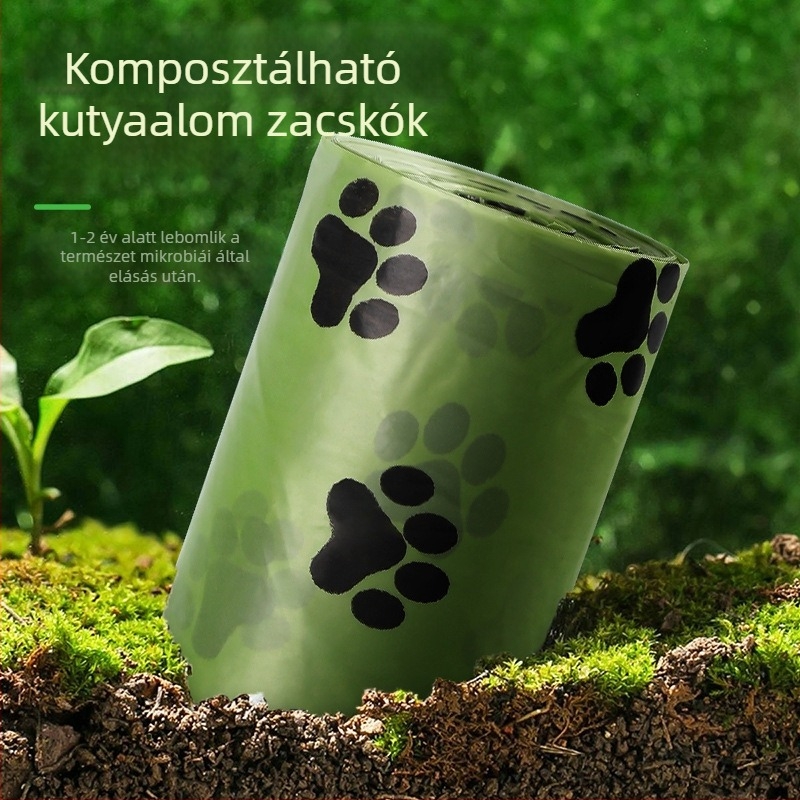 Bei Mu Ge vastagított, tekercses kutyapisziszsák, PE anyag