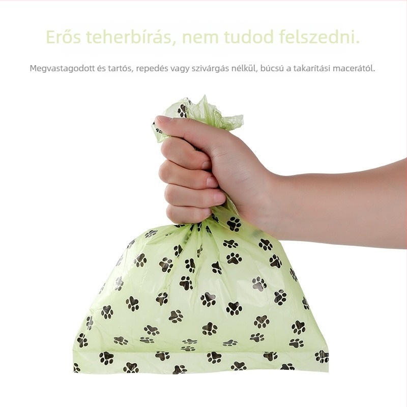 Bei Mu Ge vastagított, tekercses kutyapisziszsák, PE anyag