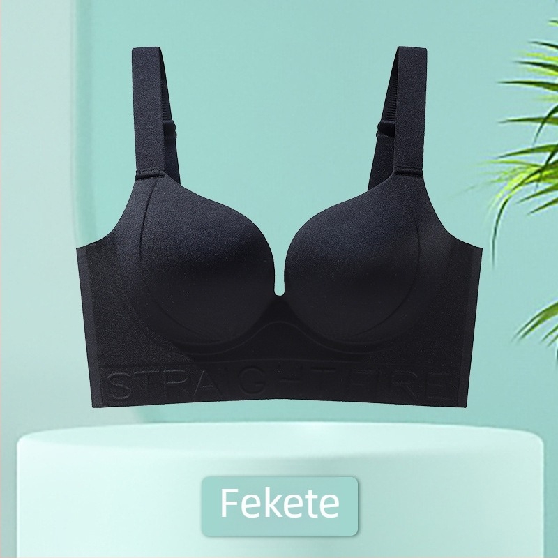 Nagy méretű női melltartó formázó hatással — push-up, feszesítő, állítható pántok, 3/4 kosár, korrigáló forma