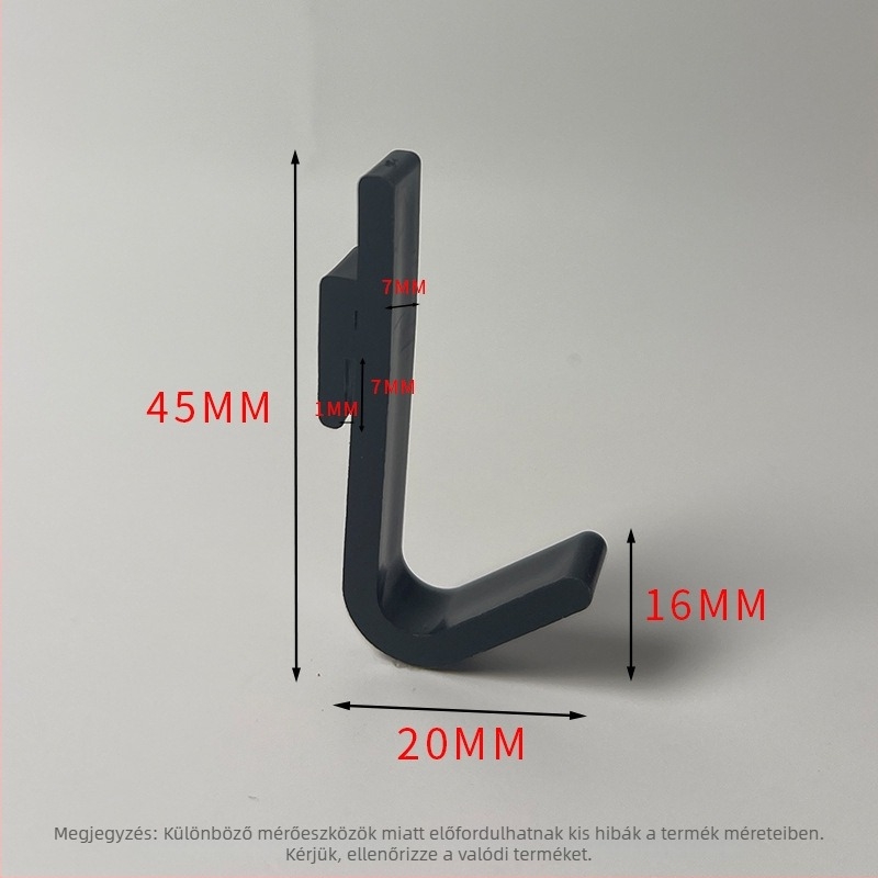 Műanyag kártyaakasztó – polírozott felület, minimalist stílus, furat nélküli telepítés. Anyag: műanyag; Márka: Gies; Termékkód: New plastic card hook