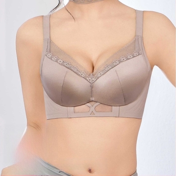 Drót nélküli női push-up melltartó, 3/4 kosár, vastag formázott kosár, állítható pántok, pamut bélés, anyag nylon/poliamid