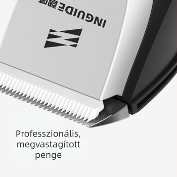 Vezeték nélküli hajvágó — beépített akkumulátor, kerámia vágófej, kefés motor, vízálló, teljesen mosható