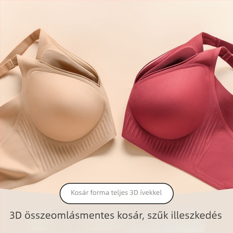 Y63 gélcsíkos, varrás nélküli melltartó, puha tartással kis mellekhez, push-up hatás, lógás elleni védelem és háti formázás