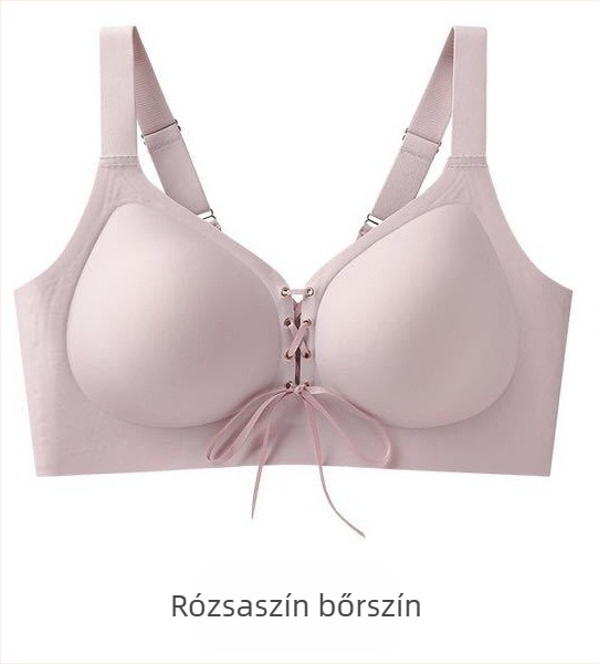 Melltartó 3/4 kosárral, vékony formázott kosarak, rögzített vállpántok, hátul négy sor zár, nylon anyag