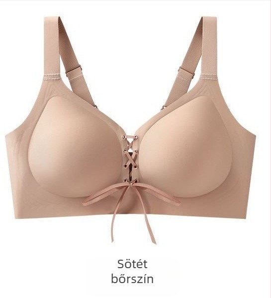 Melltartó 3/4 kosárral, vékony formázott kosarak, rögzített vállpántok, hátul négy sor zár, nylon anyag