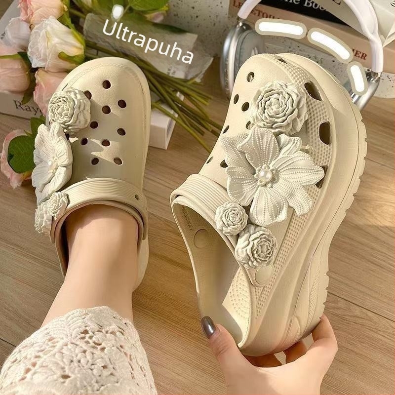 Uniszex EVA strandpapucs vastag talppal, Crocs-stílusú papucs