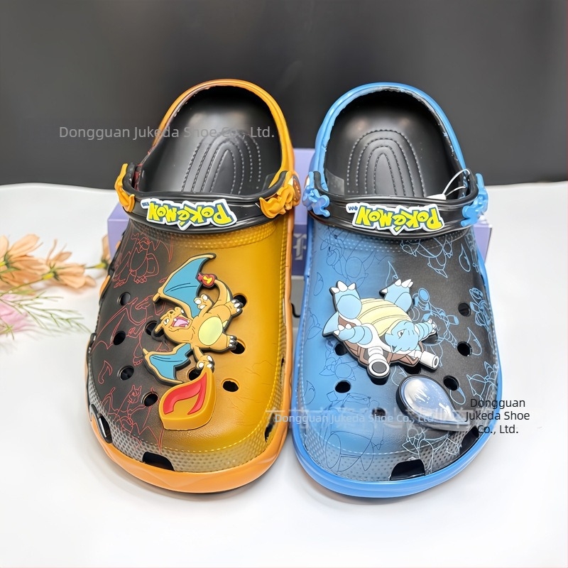 Zárt Toe Szandálok – EVA felső és talp, könnyű, lélegző, csúszásmentes, 2-3 cm talp, Cartoon Paradise