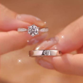 Nyitott párgyűrűk uniszex, réz alapanyag, Zenica, cirkón beépítés, modellek: Konstelláció, Korona, Szív, Virág