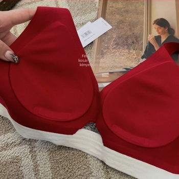 Nylon-Spandex sportmelltartó, kosár 3/4, Push-Up, varrás nélküli, lélegző, állítható dupla vállpántok