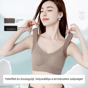 Varrat nélküli női melltartó, 3/4 kosár, vékony formázott kosár, hátsó formázás és oldalsó karcsúsítás, pull-on modell, fix pántok