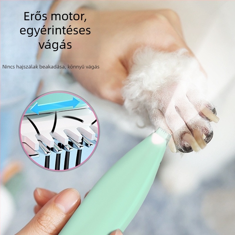 Elektronikus kisállatgrooming készülék kutyák és macskák számára, professzionális fül-, szem- és tappancs környéki szőrzet vágására, nagy teljesítményű, alacsony zajszintű, kerámia penge