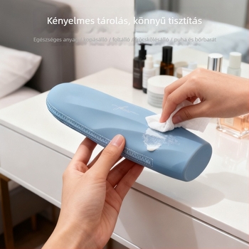 Sminkecset tároló táska, szilikonból készült, hordozható szervező utazáshoz és otthoni használatra