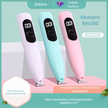 Zincon elektromos kisállat tappancs szőrzetvágó – macska és kutya számára, műanyag ház