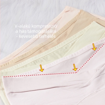 Terhes nőknek készült bugyi modal pamutból, lélegző és antibakteriális, középmagas derék, meghosszabbított szeméremrész viszkóz béléssel (80–90%)