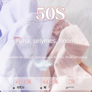 Terhes nőknek készült bugyi modal pamutból, lélegző és antibakteriális, középmagas derék, meghosszabbított szeméremrész viszkóz béléssel (80–90%)