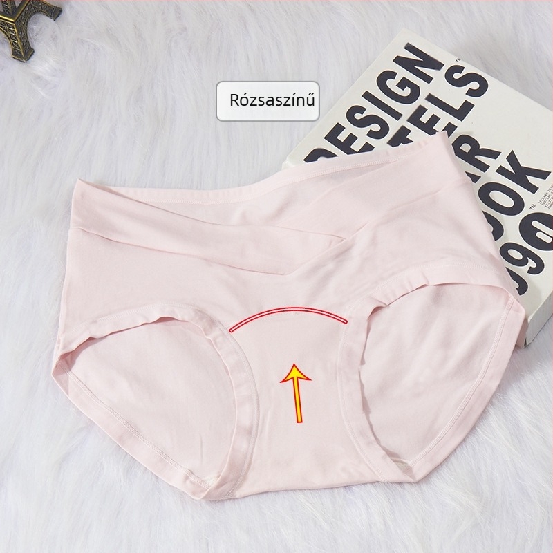 Terhes nőknek készült bugyi modal pamutból, lélegző és antibakteriális, középmagas derék, meghosszabbított szeméremrész viszkóz béléssel (80–90%)