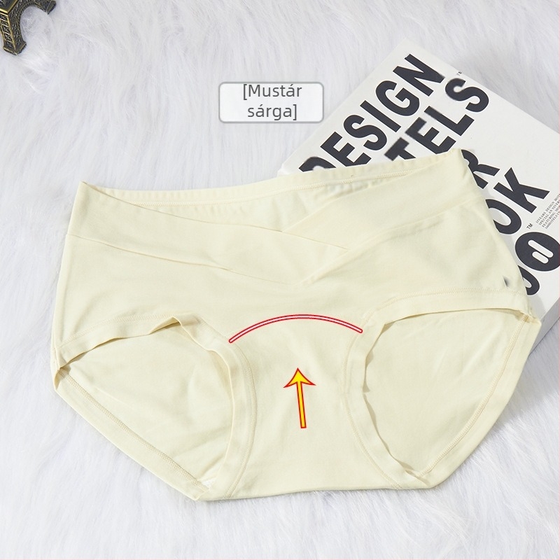 Terhes nőknek készült bugyi modal pamutból, lélegző és antibakteriális, középmagas derék, meghosszabbított szeméremrész viszkóz béléssel (80–90%)