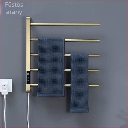 Rozsdamentes acélból 304 melegített törölközőtartó, 4 szintű, elektroplating felület