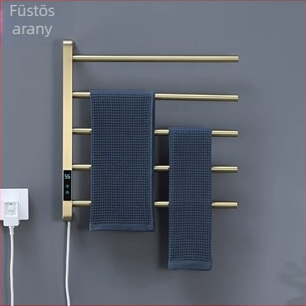 Rozsdamentes acélból 304 melegített törölközőtartó, 4 szintű, elektroplating felület