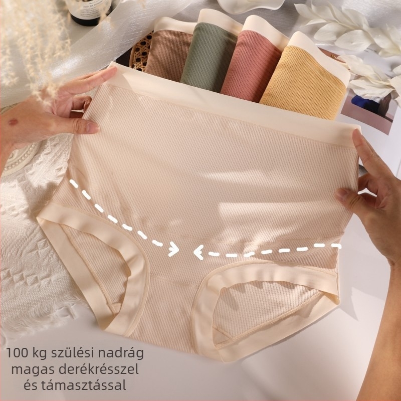 Kismama magas derekú alsónadrág hasi támasz, Modal-Viszkóz anyag, belső Mulberry selyem bélés, lélegző és antibakteriális