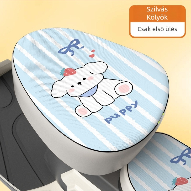 Elektromos kerékpár nyeregfedő – napfény- és esőálló, puha PU párna – kompatibilis az Aima és Yade elektromos kerékpárokkal