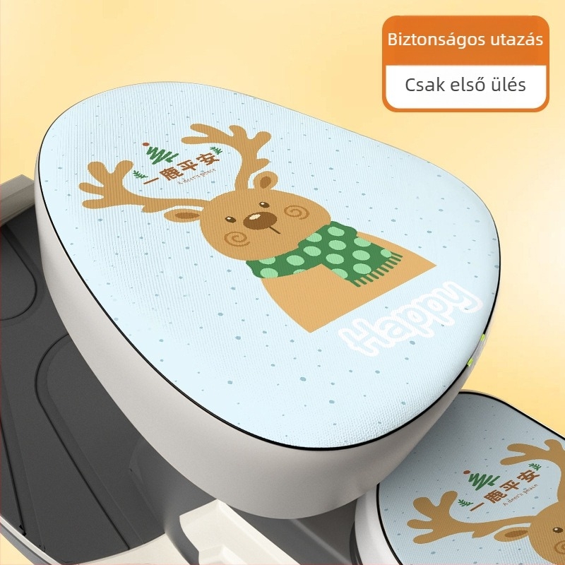 Elektromos kerékpár nyeregfedő – napfény- és esőálló, puha PU párna – kompatibilis az Aima és Yade elektromos kerékpárokkal