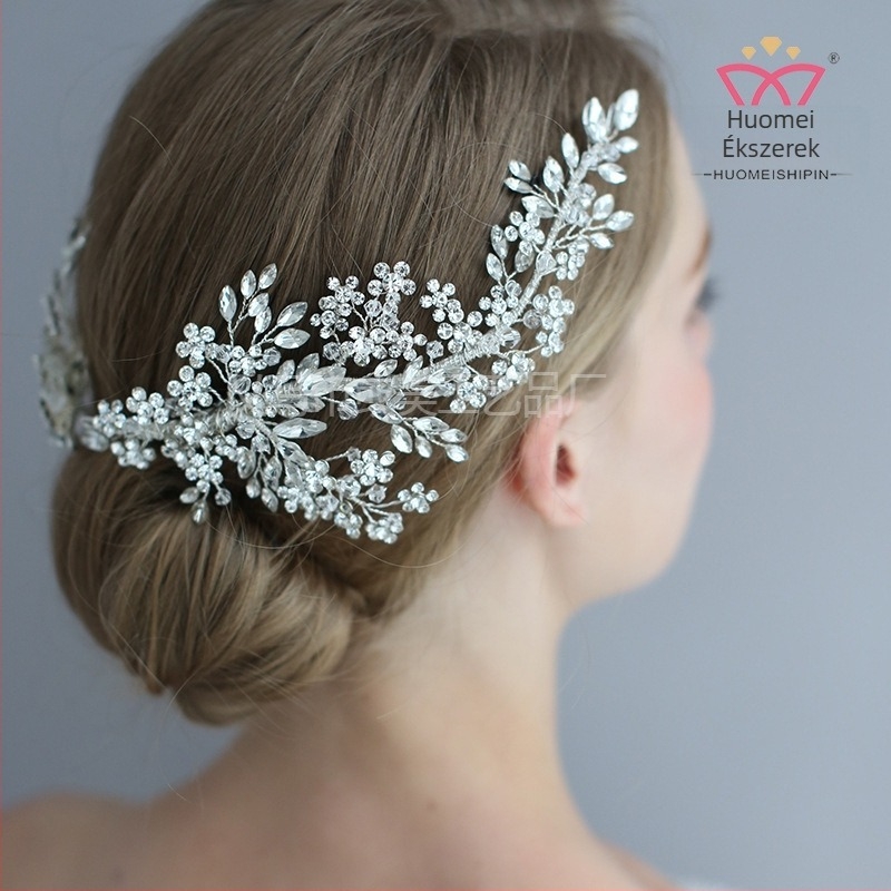 Rhinestone hajcsat, duckbill klips, eredeti dizájn, kézzel készített, modell J6223