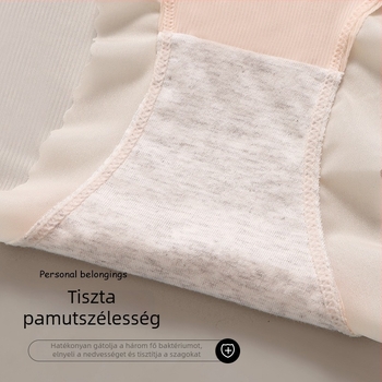 Kismama alsónemű nylonból, 80–90% nylon tartalommal, 100% pamut alsó rész, légáteresztő, alacsony derék, hasi támasz, a terhesség kezdetétől a végéig